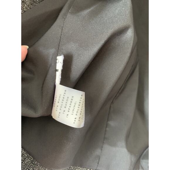 Ann Taylor Womens Jacket 4 Gray Buttons Fitted Wool Blend Lined - Picture 10 of 11
